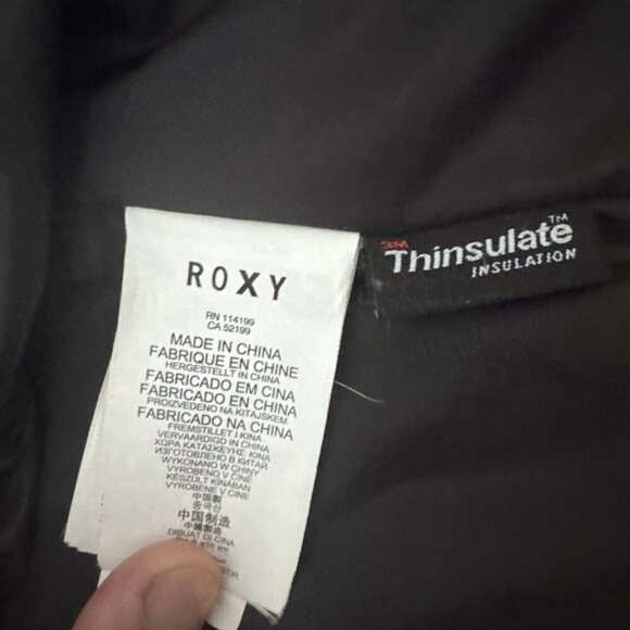 Roxy Bright Edition Women's Hooded Jacket Gray Waterproof Dry Flight 10K Size M - Picture 5 of 9